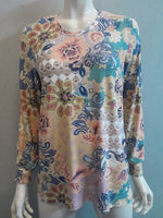 Penelope Long Sleeve X-Over Split Back Top