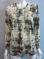 Les Halles X-Crossover Split Back Long Sleeve Top