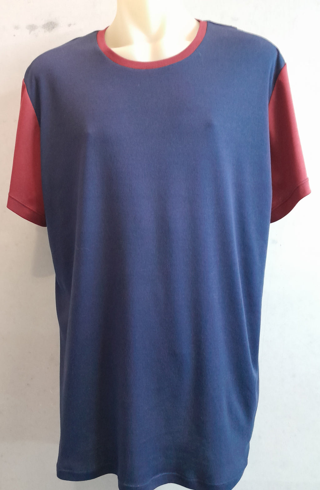 Sleep Tee - Short  Sleeves - NAVY with CONTRAST SLEEVES