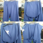 Ladies Open Back Pants - Butchers Weave - Adaptive Fitz Clothing