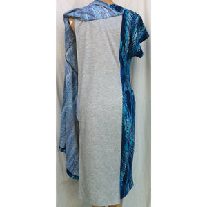 (L4) DAINTREE - BLUE - Budget Split Back Day Dress - Adaptive Fitz Clothing