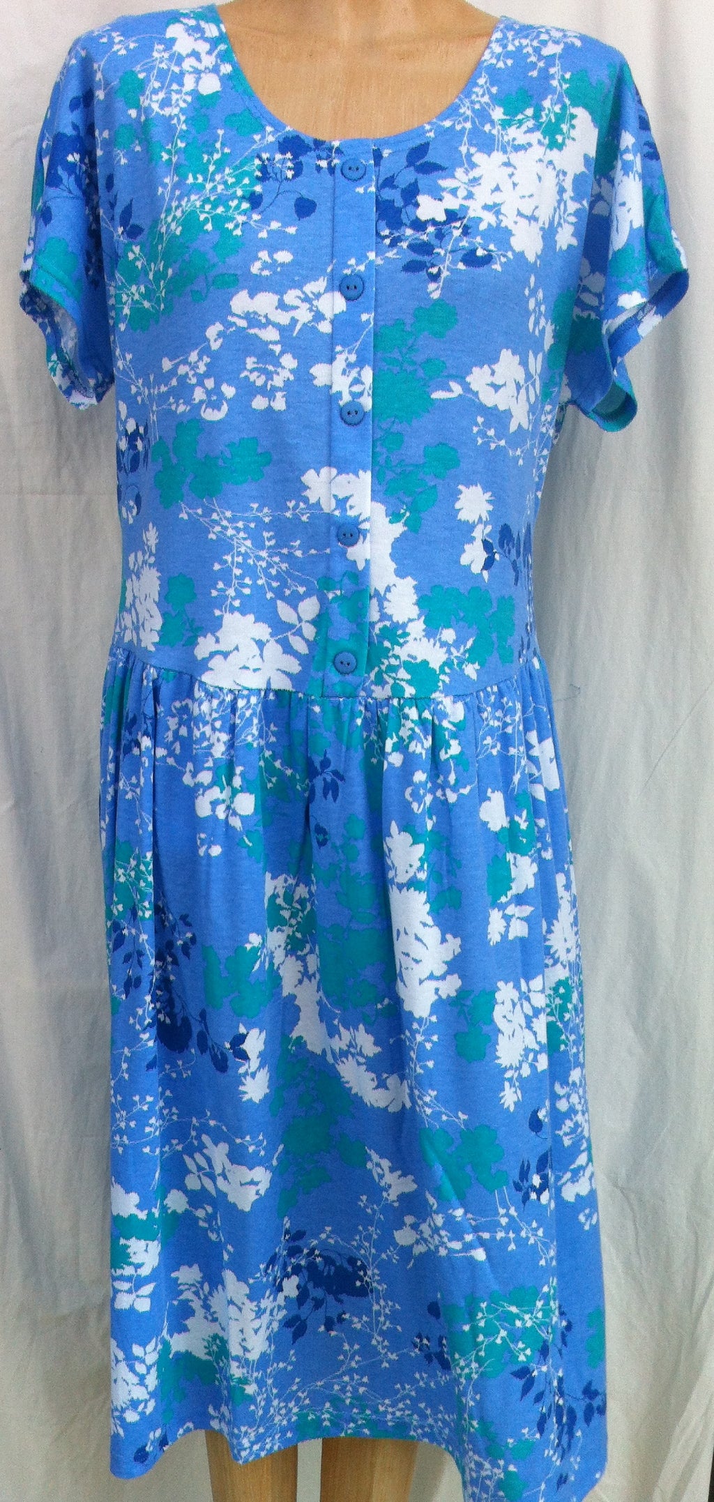 (L5) GEORGIA - FRENCH BLUE - Split Back Day Dress - Adaptive Fitz Clothing