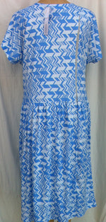 (L5) MANHATTAN - FRENCH BLUE - Split Back Day Dress - Adaptive Fitz Clothing