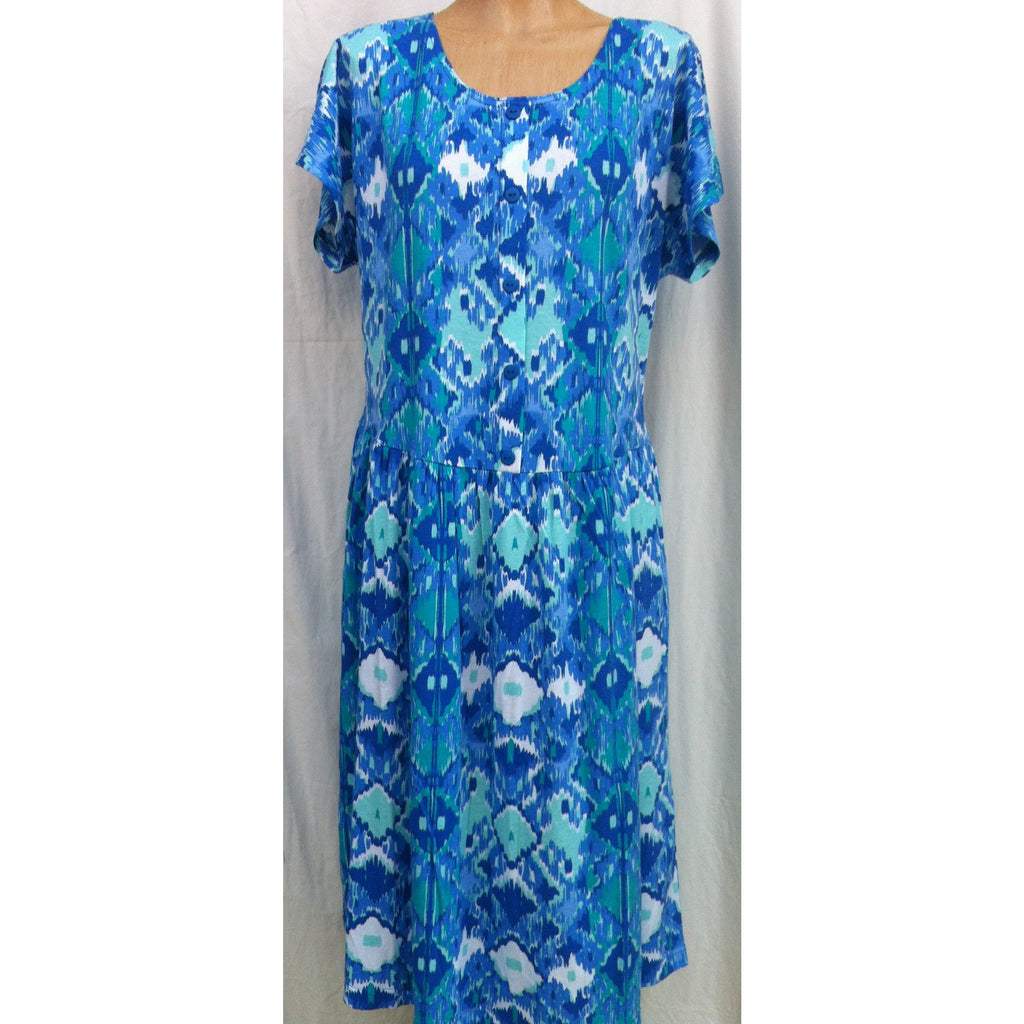 (L4) RENO - FRENCH BLUE - Budget Split Back Day Dress - Adaptive Fitz Clothing
