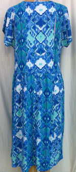 (L5) RENO - FRENCH BLUE - Split Back Day Dress - Adaptive Fitz Clothing