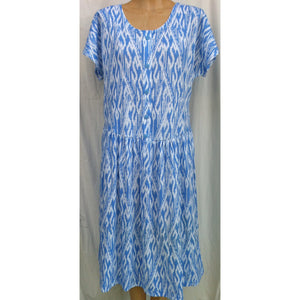 (L4) VANCOUVER - FRENCH BLUE - Budget Split Back Day Dress - Adaptive Fitz Clothing
