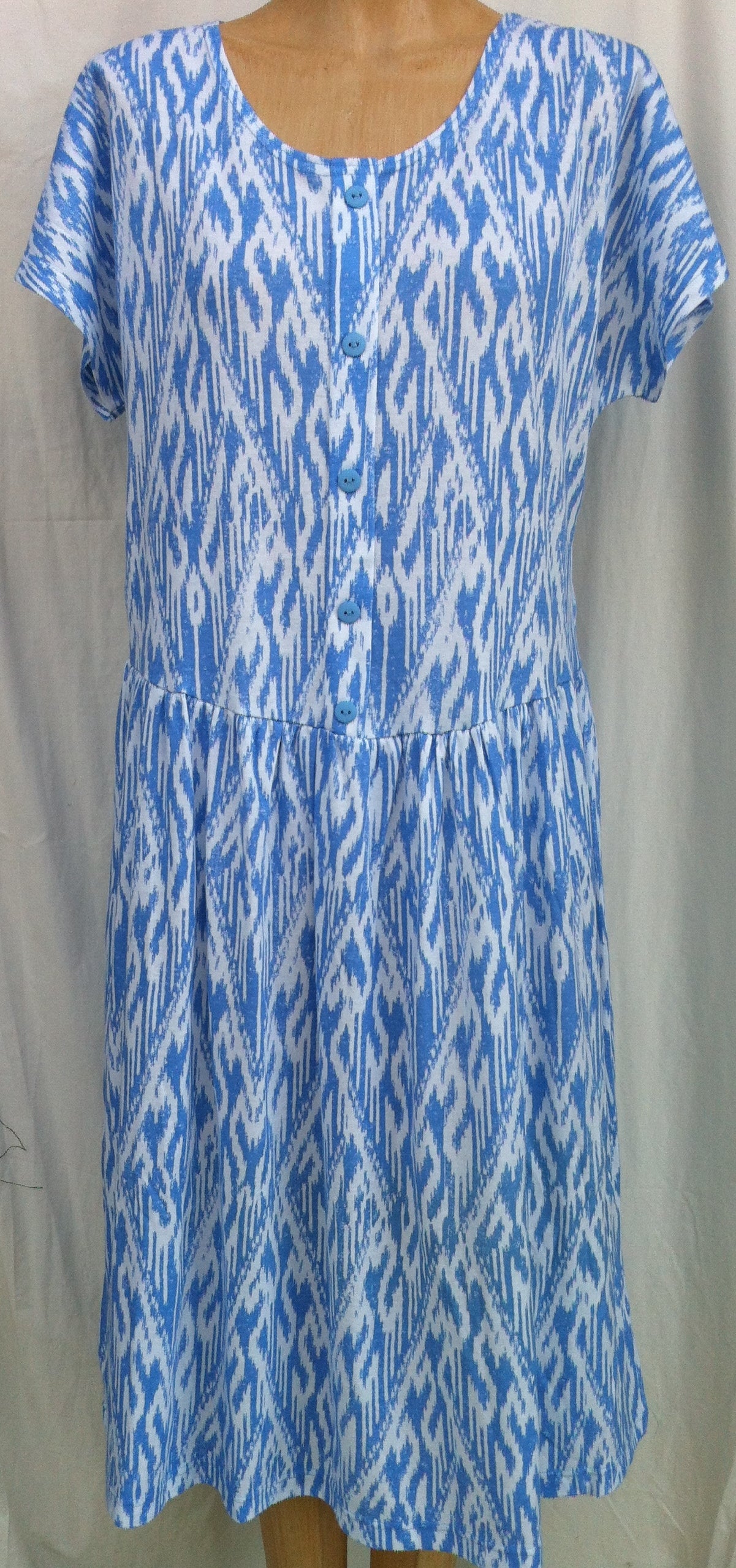 (L5) VANCOUVER - FRENCH BLUE - Split Back Day Dress - Adaptive Fitz Clothing
